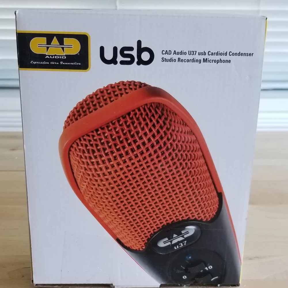 CAD Audio U37 USB Cardioid Condenser Studio Recording Microphone